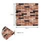 Самоклеюча 3D панель 700х770х3мм Класична цегла (346-3) SW-00001146