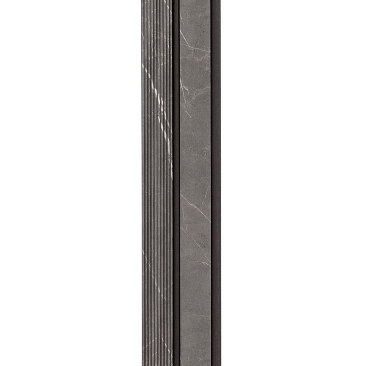 Рейка декоративна PS 2900х120х12мм Сірий мармур SW-00001751