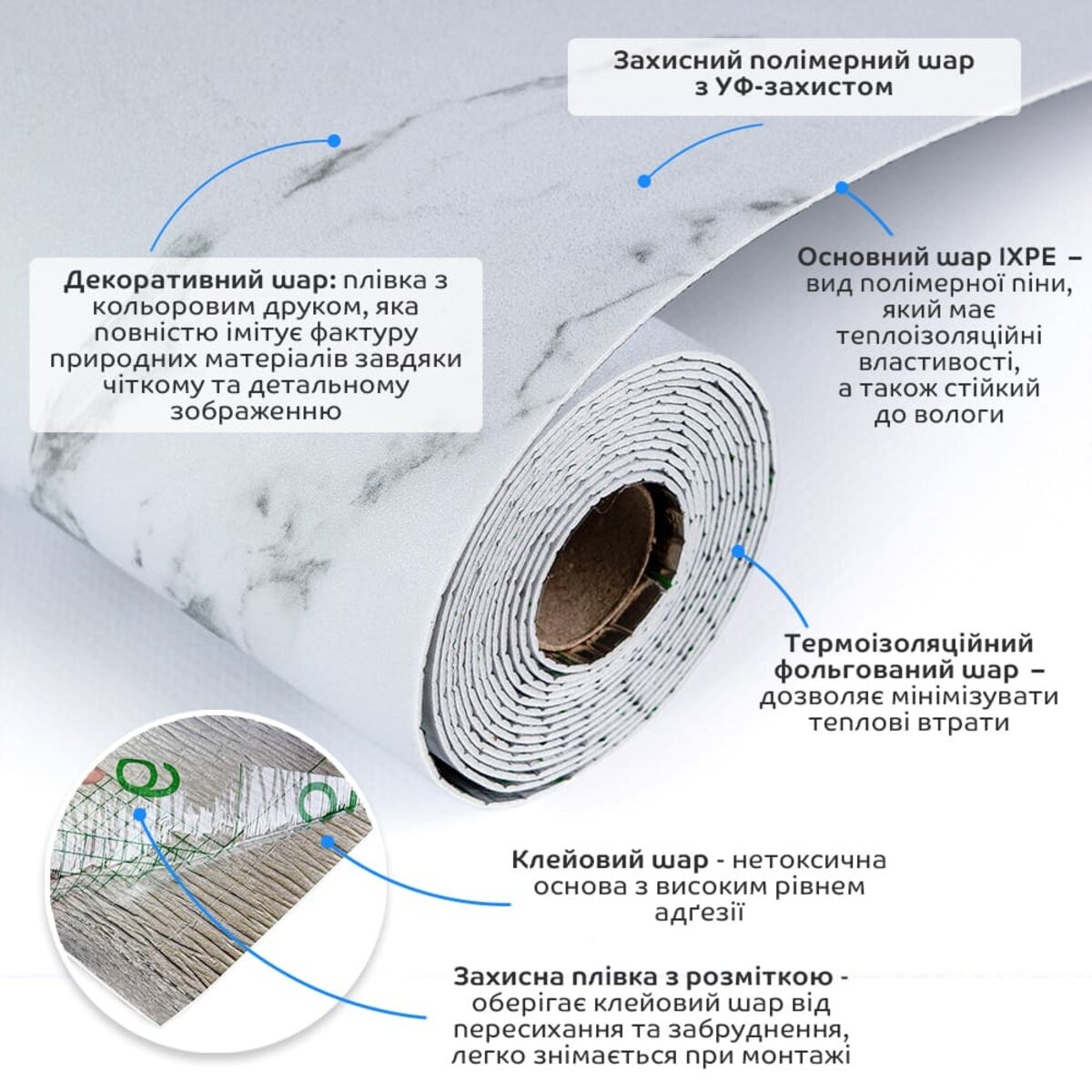 Підлогове вінілове покриття самоклеюче в рулоні 3000х600х1,5мм SW-00001822