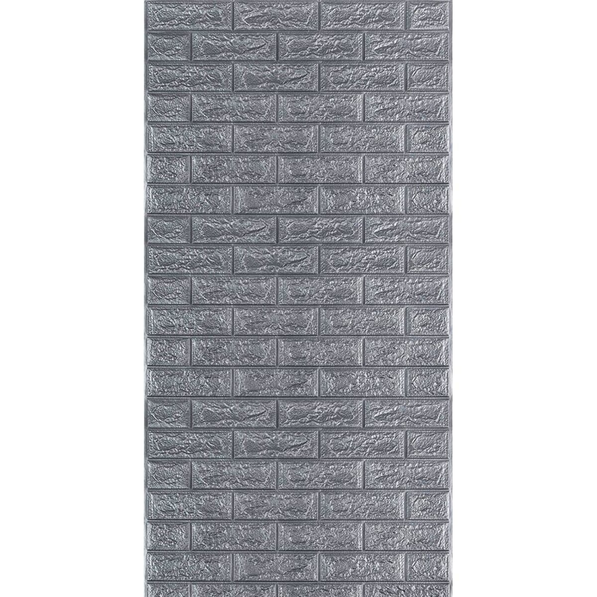 R017-2 Панель стінова в рулоні 3D 700х3080х2мм Сіра Цегла (D) SW-00002535