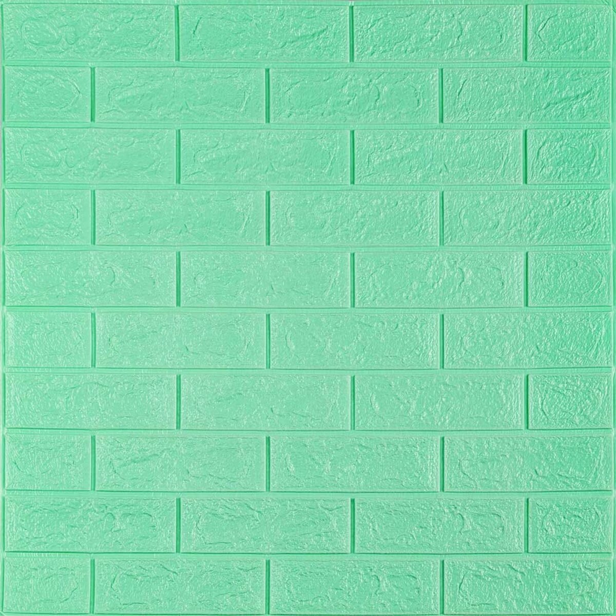 3D панель самоклеюча 700х770х5мм цегла М'ята (012-5) SW-00000148